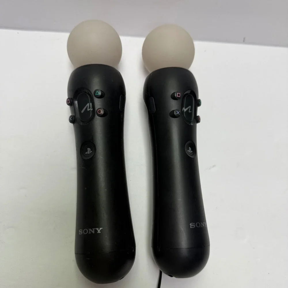 Sony PlayStation Move Motion Controller Pair Black CECH-ZCM1U Wireless